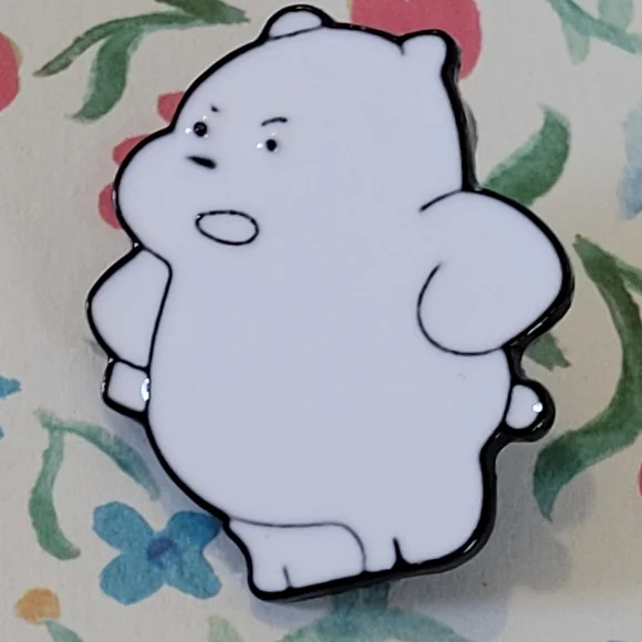 WE BARE BEARS Grumpy ICE BEAR Enamel Pin - Picture 2 of 9